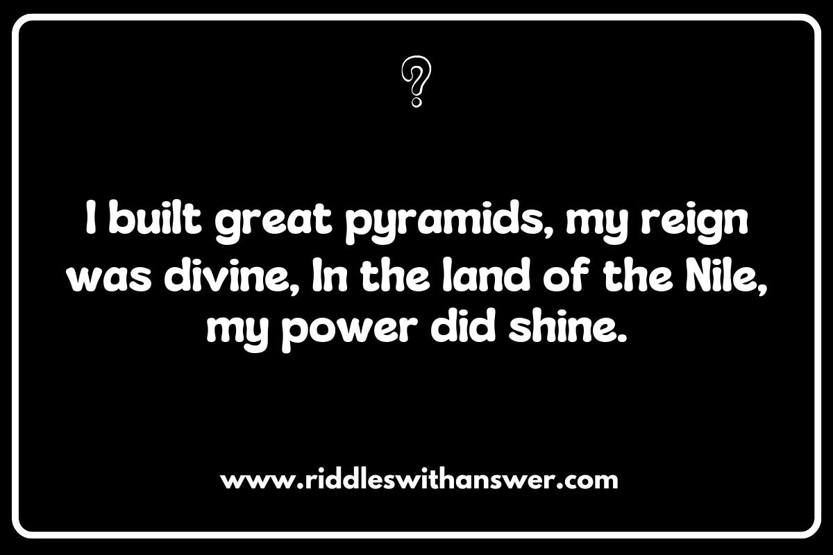 Ancient Civilizations in Historical Figures Riddles: Who Am I? Ancient Civilizations in Historical Figures Riddles: Who Am I?
