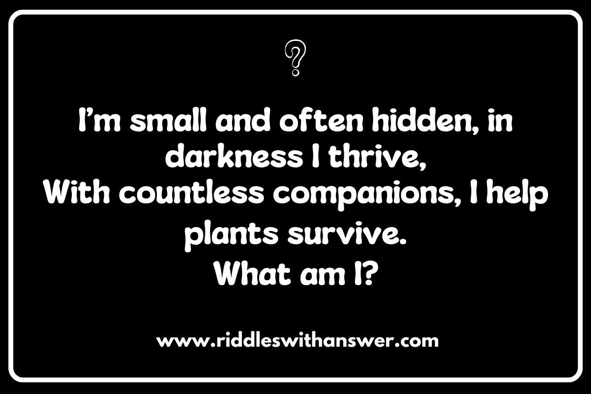 Biodiversity in the Garden: Riddles to Celebrate Soil Life Biodiversity in the Garden: Riddles to Celebrate Soil Life