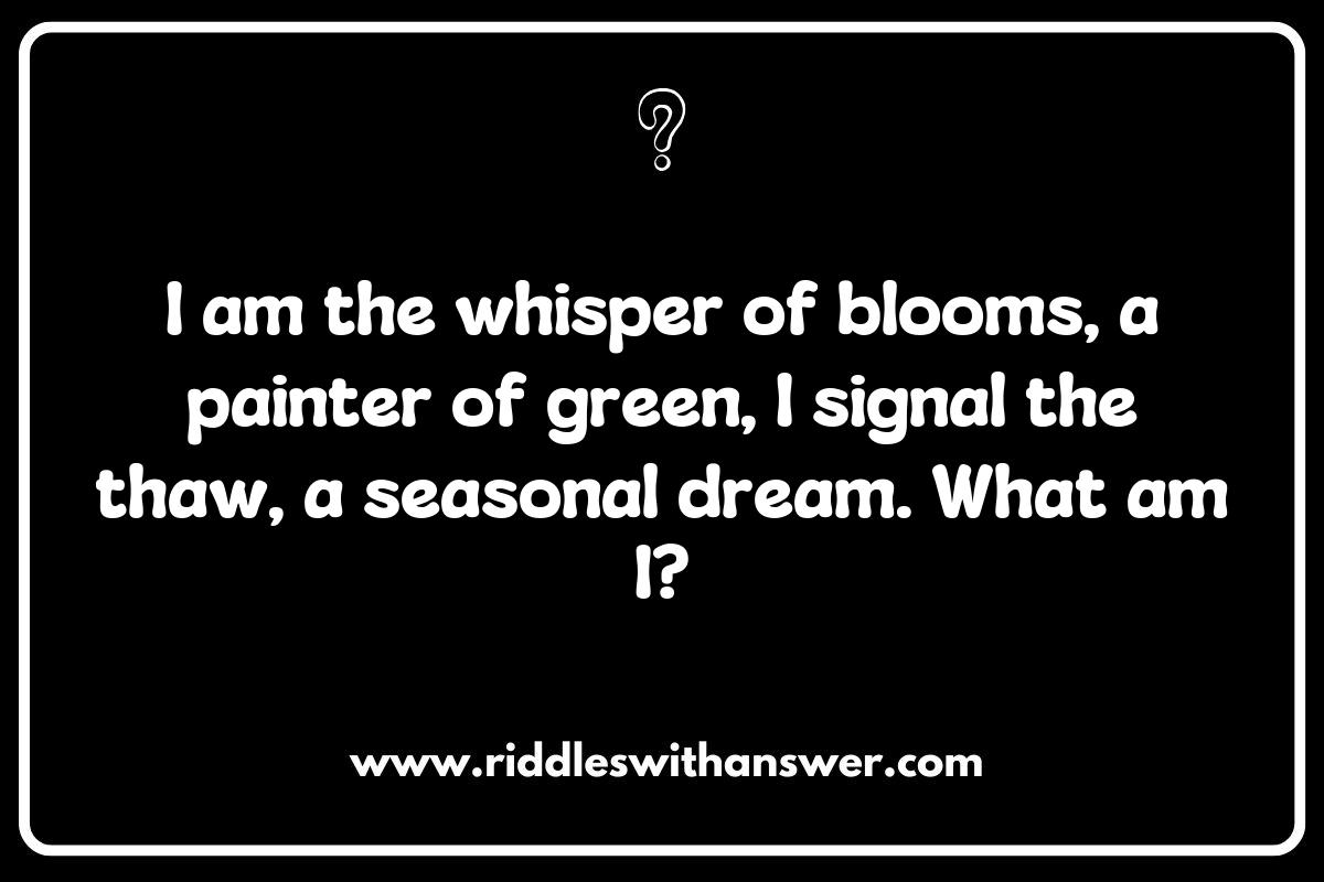 Challenging Spring-Themed Riddles for Adults: Test Your Wit This Season Challenging Spring-Themed Riddles for Adults: Test Your Wit This Season