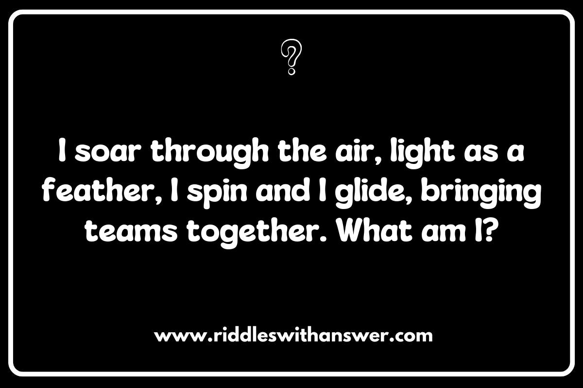 Challenging Ultimate Frisbee Riddles for Advanced Players Challenging Ultimate Frisbee Riddles for Advanced Players