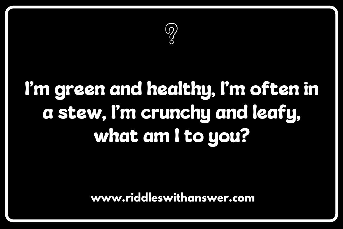 Challenging Vegetable Riddles for Family Game Night Challenging Vegetable Riddles for Family Game Night