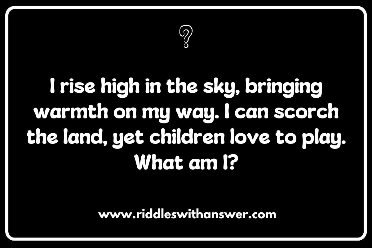 Challenging Your Mind: Adult Heatwave and Summer Sun Riddles Challenging Your Mind: Adult Heatwave and Summer Sun Riddles