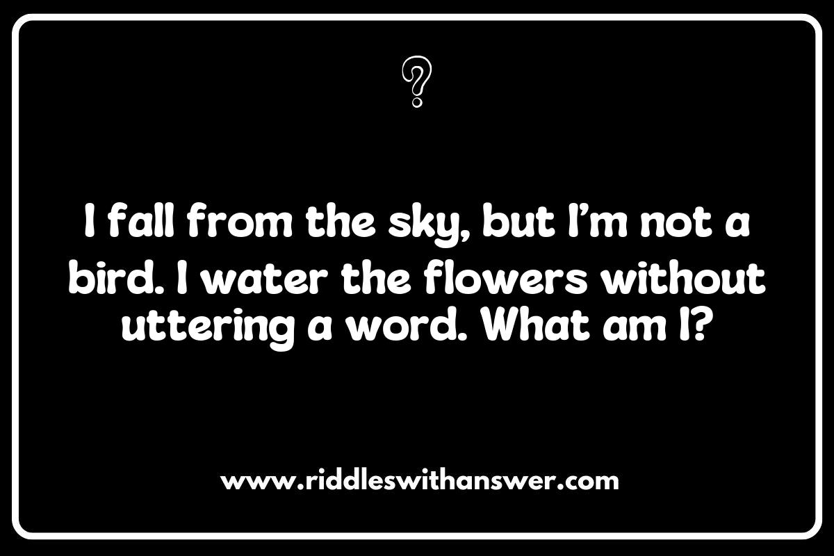 Clever Wordplay: Crafting Riddles about Spring Showers for All Ages Clever Wordplay: Crafting Riddles about Spring Showers for All Ages