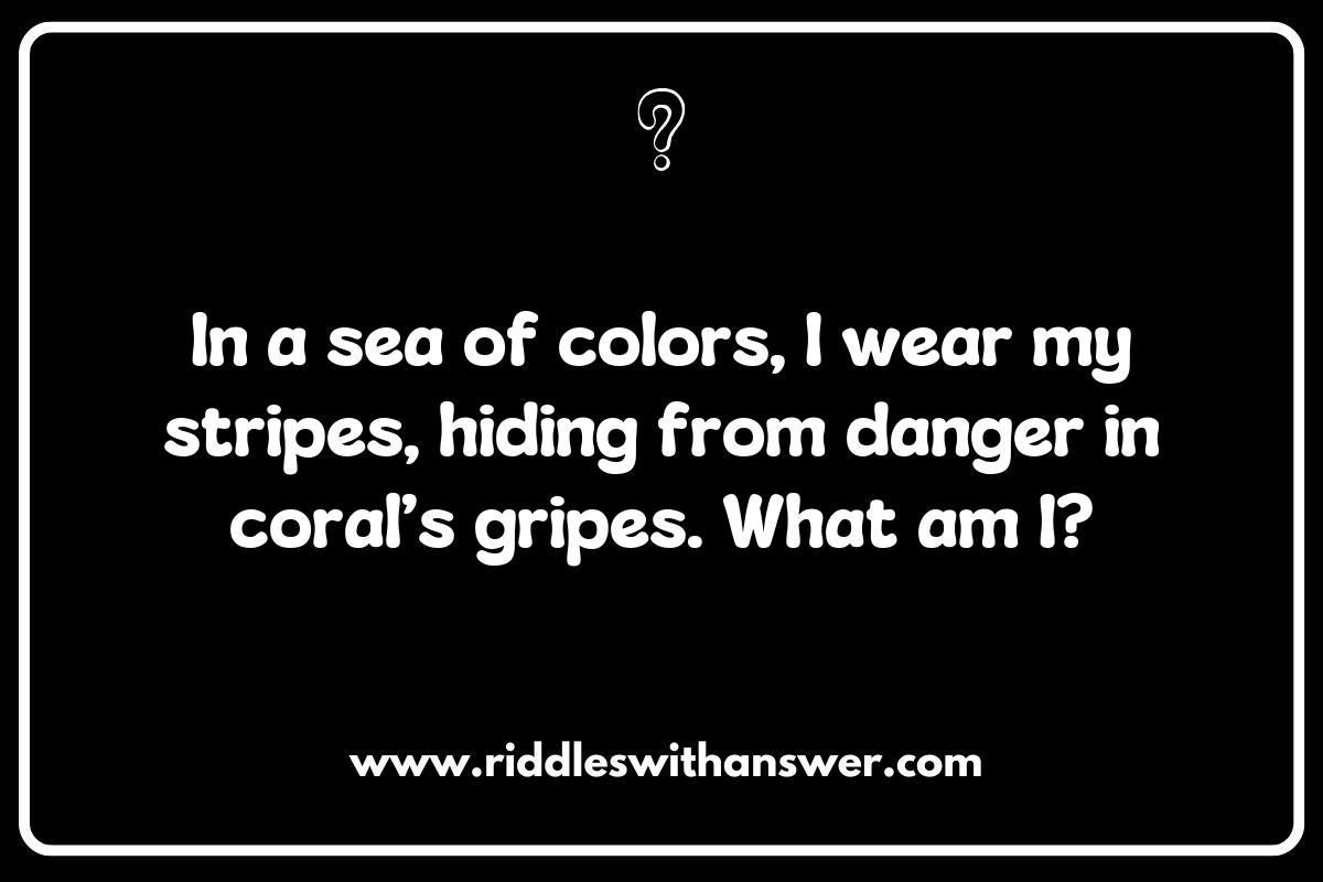 Clownfish Riddles: The Art of Camouflage in Coral Reefs Clownfish Riddles: The Art of Camouflage in Coral Reefs