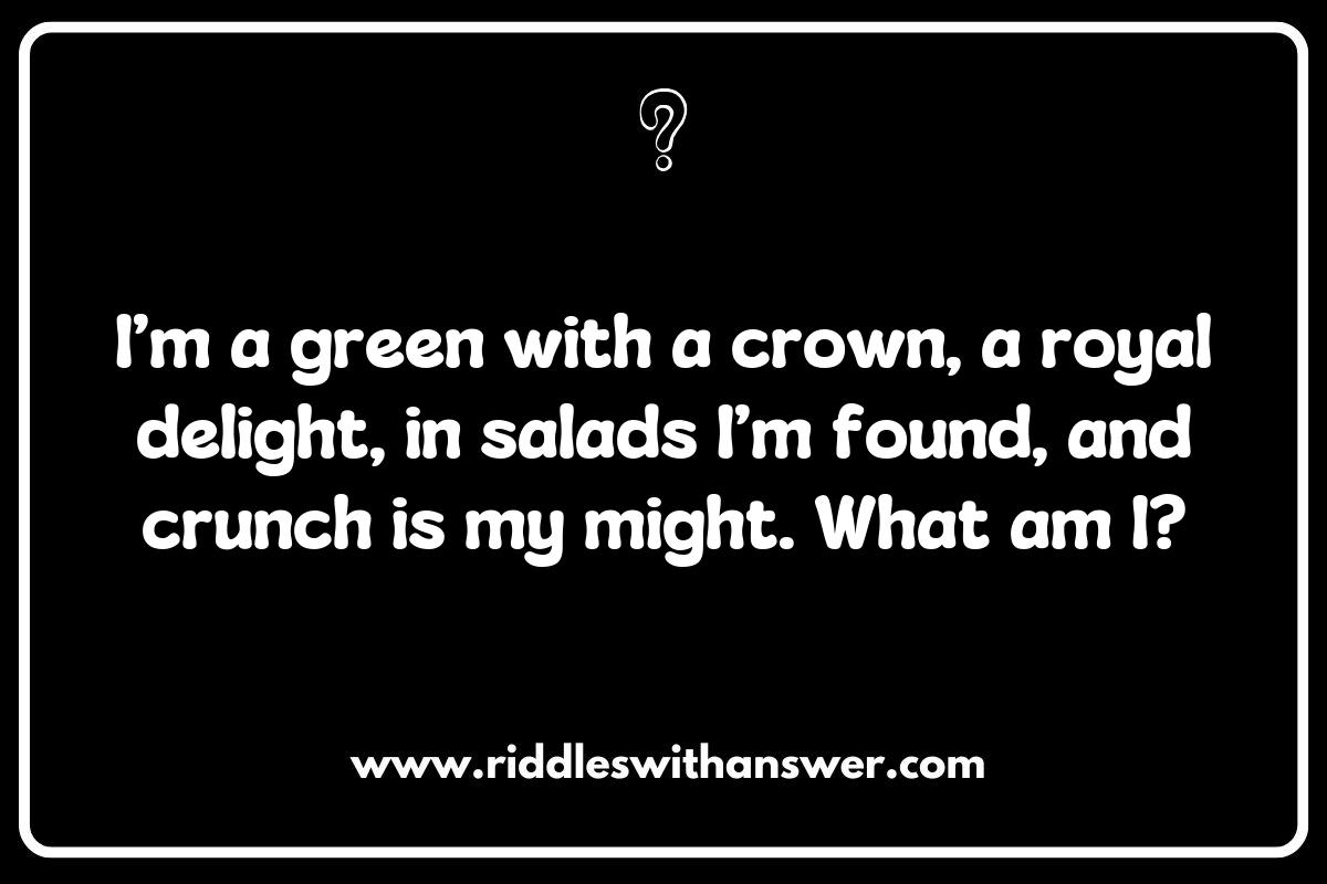 Cooking Up Fun: Kitchen-themed Vegetable Riddles with Answers Cooking Up Fun: Kitchen-themed Vegetable Riddles with Answers