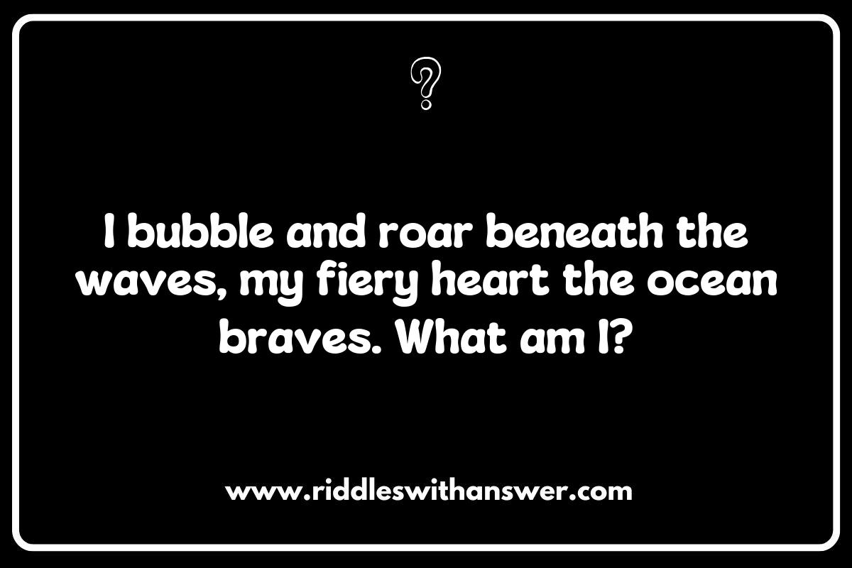 Divers and Geologists: Riddles for Those Who Study Underwater Volcanoes Divers and Geologists: Riddles for Those Who Study Underwater Volcanoes