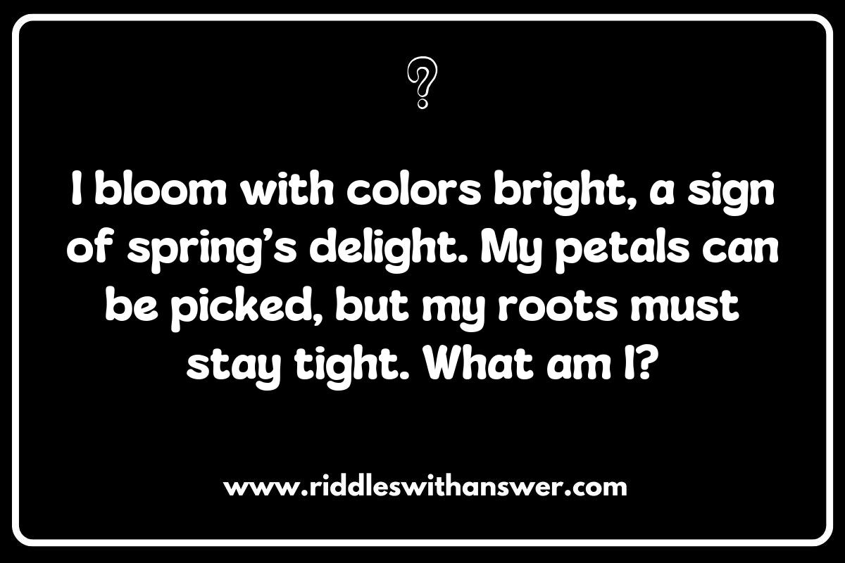 Eco-Friendly Spring-Themed Riddles: Promoting Sustainability and Awareness Eco-Friendly Spring-Themed Riddles: Promoting Sustainability and Awareness