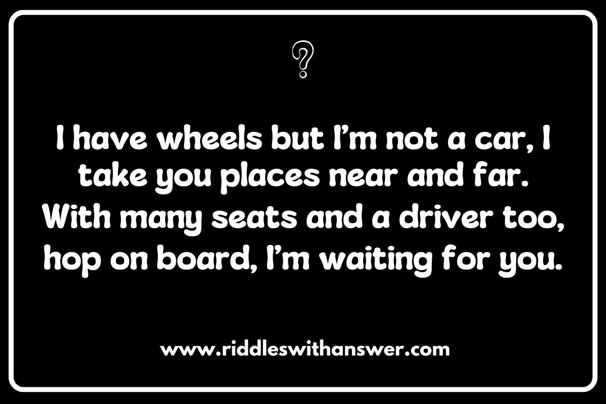 Engaging Bus and Public Transport Riddles for Family Game Night Engaging Bus and Public Transport Riddles for Family Game Night