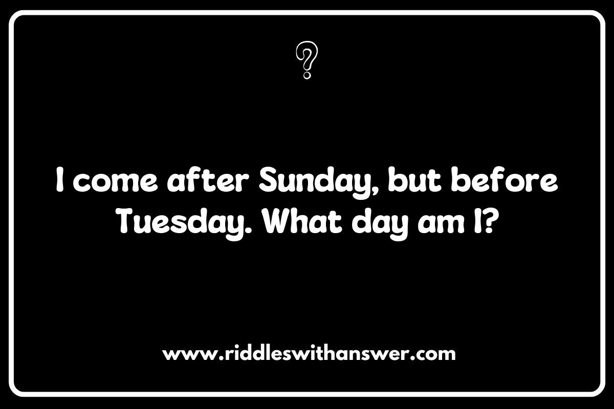 Exploring Creative Days of the Week Riddles for Kids Exploring Creative Days of the Week Riddles for Kids