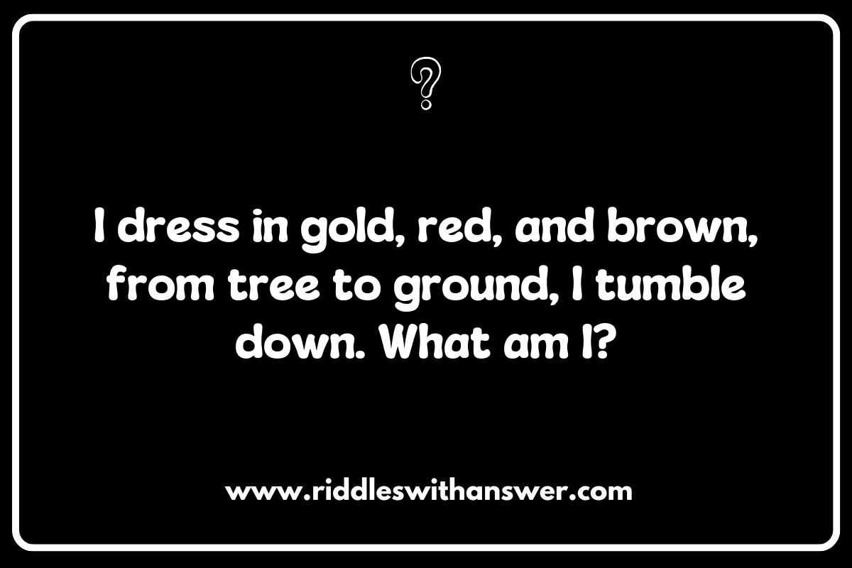 Exploring the Colors of Fall Leaves: Nature Riddles to Challenge Your Senses Exploring the Colors of Fall Leaves: Nature Riddles to Challenge Your Senses