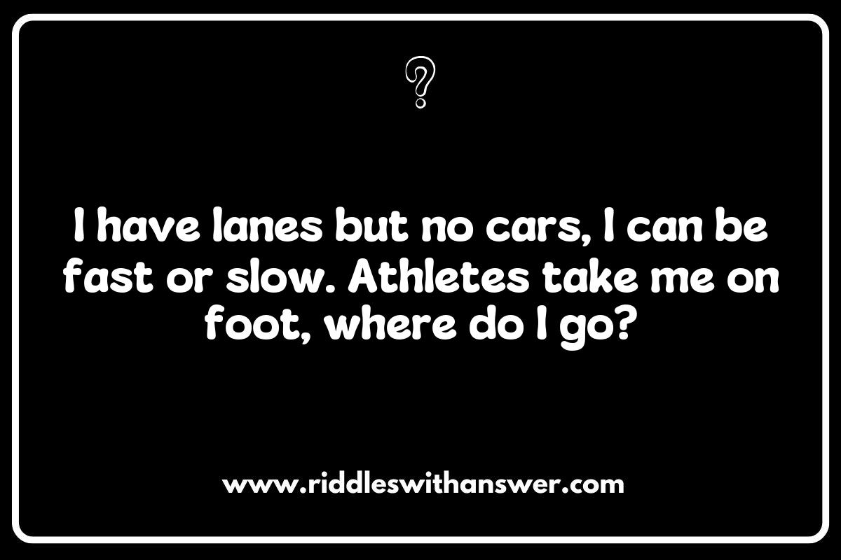 Family-Friendly Track and Field Riddles for All Ages Family-Friendly Track and Field Riddles for All Ages