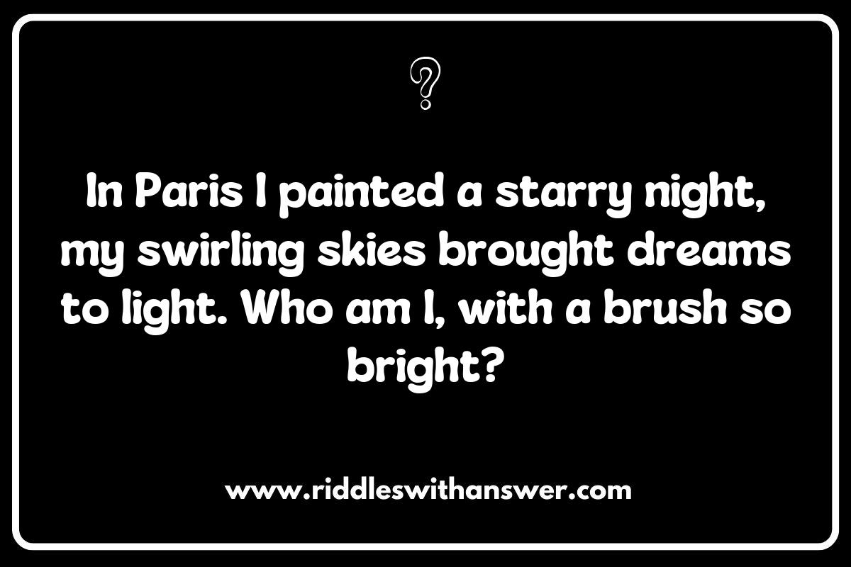 Famous Artists Riddles: A Creative Twist on Art History Famous Artists Riddles: A Creative Twist on Art History