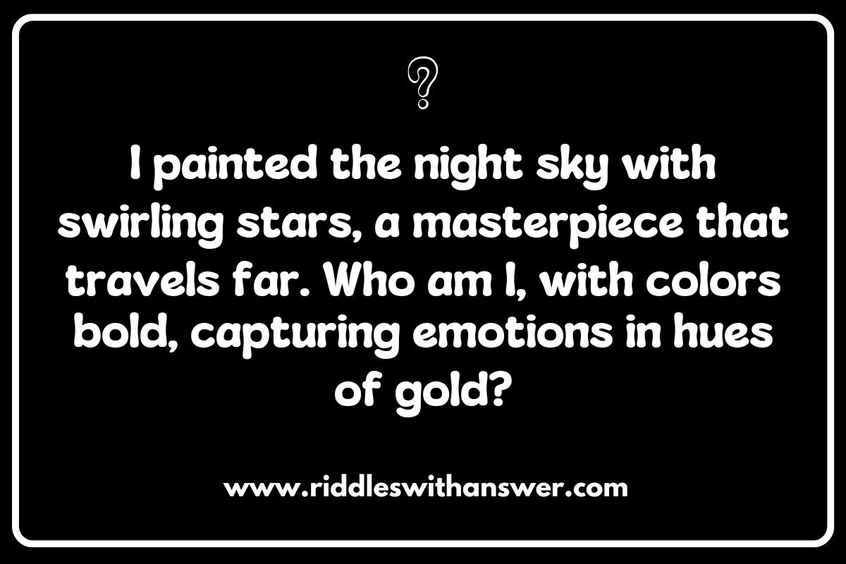 Famous Artists Riddles: Fun Facts and Trivia to Challenge Your Knowledge Famous Artists Riddles: Fun Facts and Trivia to Challenge Your Knowledge
