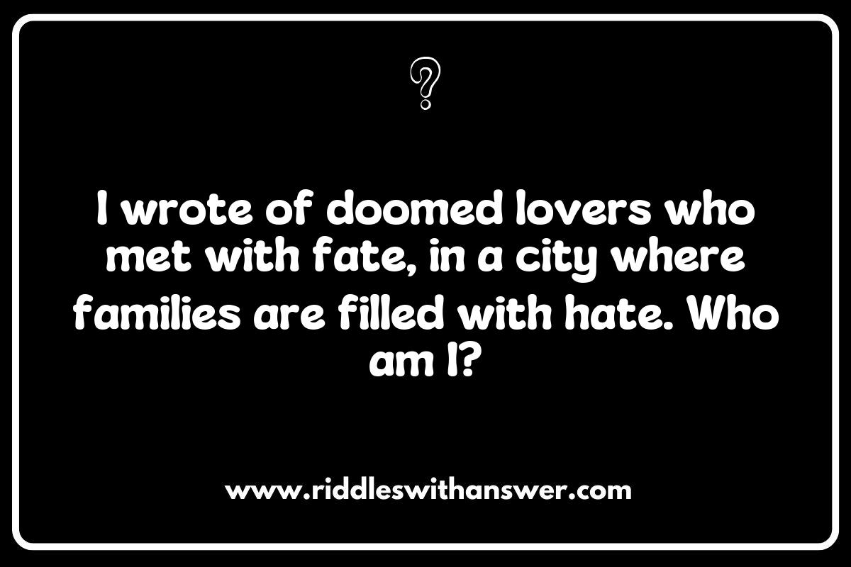 Famous Authors Riddles: From Shakespeare to Modern Classics Famous Authors Riddles: From Shakespeare to Modern Classics