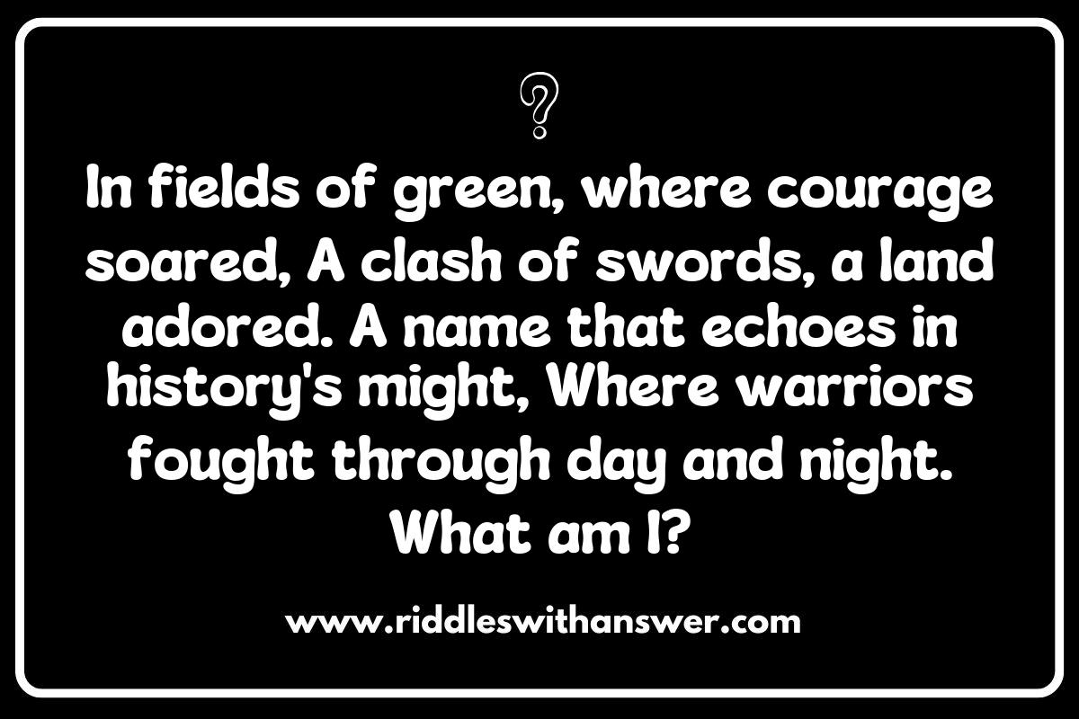 Famous Battle Sites Riddles: Connecting History Buffs with Interactive Learning Famous Battle Sites Riddles: Connecting History Buffs with Interactive Learning