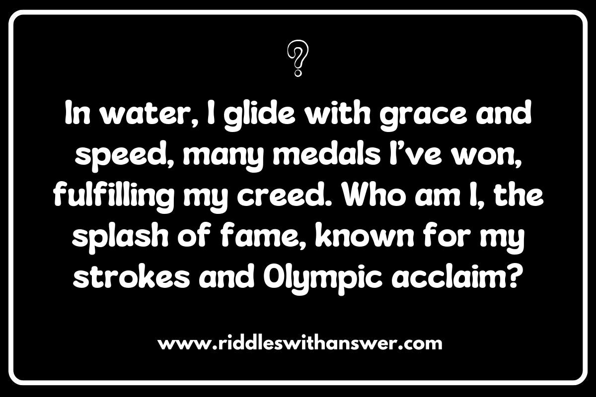 Famous Swimmers and Their Quirks: Riddles Inspired by Icons Famous Swimmers and Their Quirks: Riddles Inspired by Icons