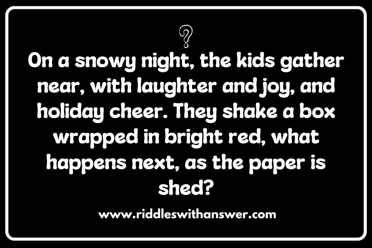 Festive Holiday-themed What Happens Next Riddles for Gift Exchanges Festive Holiday-themed What Happens Next Riddles for Gift Exchanges