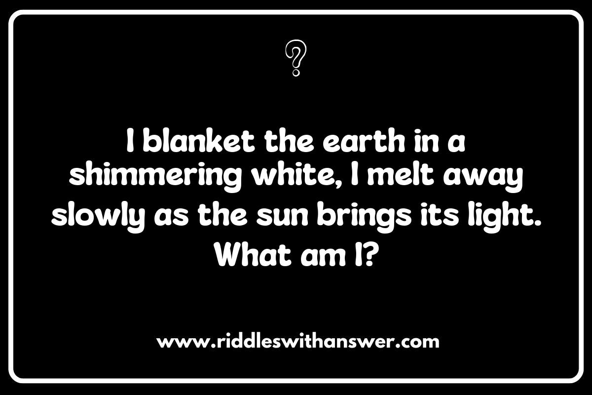 Frosty Morning Riddles to Spark Your Imagination Frosty Morning Riddles to Spark Your Imagination