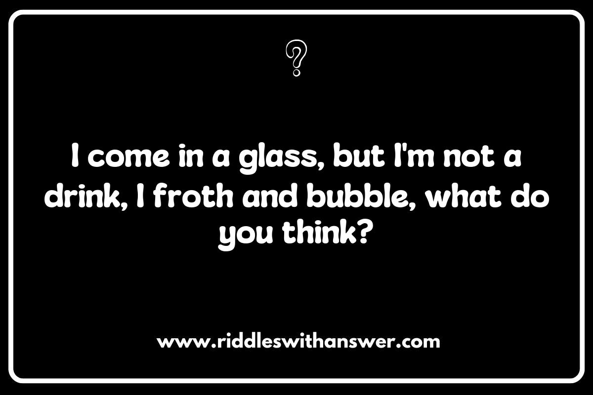 Frothy Challenges: Riddles Inspired by Dairy's Foam and Froth Frothy Challenges: Riddles Inspired by Dairy's Foam and Froth