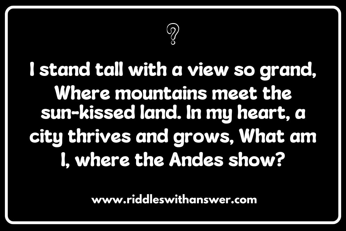 Geographical Features Highlighted in Capital Cities Riddles Geographical Features Highlighted in Capital Cities Riddles