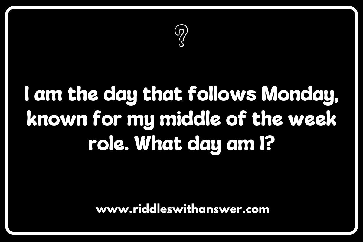 Interactive Days of the Week Riddles for Family Game Night Interactive Days of the Week Riddles for Family Game Night