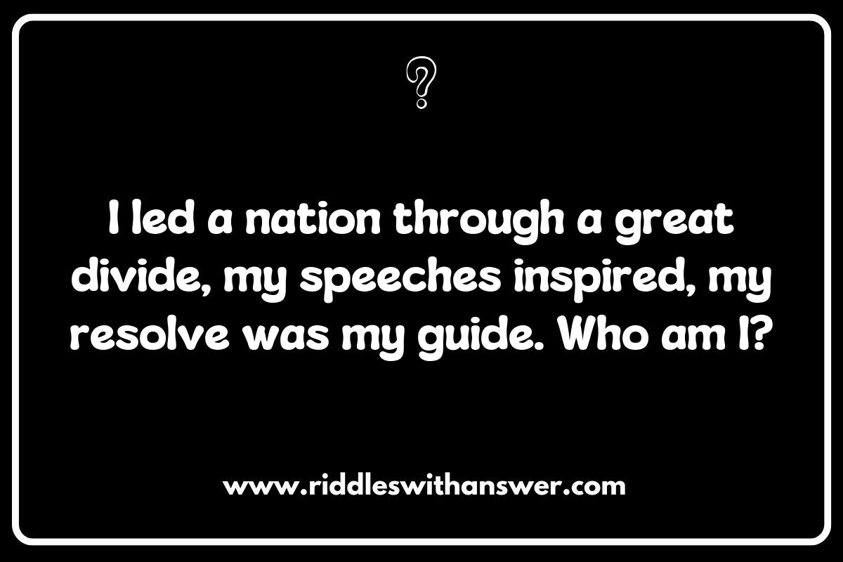 Interactive Historical Presidents Riddles for Trivia Nights Interactive Historical Presidents Riddles for Trivia Nights