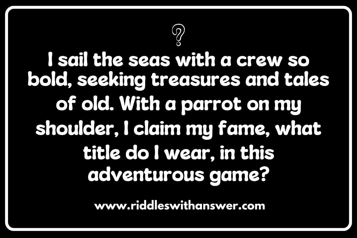 Interactive Pirate Captain Riddles: Engaging Games for Treasure Hunts Interactive Pirate Captain Riddles: Engaging Games for Treasure Hunts