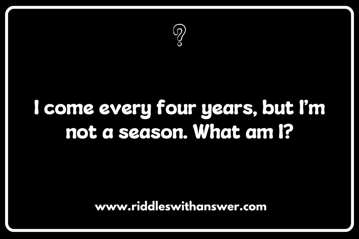 Leap Year Riddles: A Unique Way to Teach About Time and Seasons Leap Year Riddles: A Unique Way to Teach About Time and Seasons