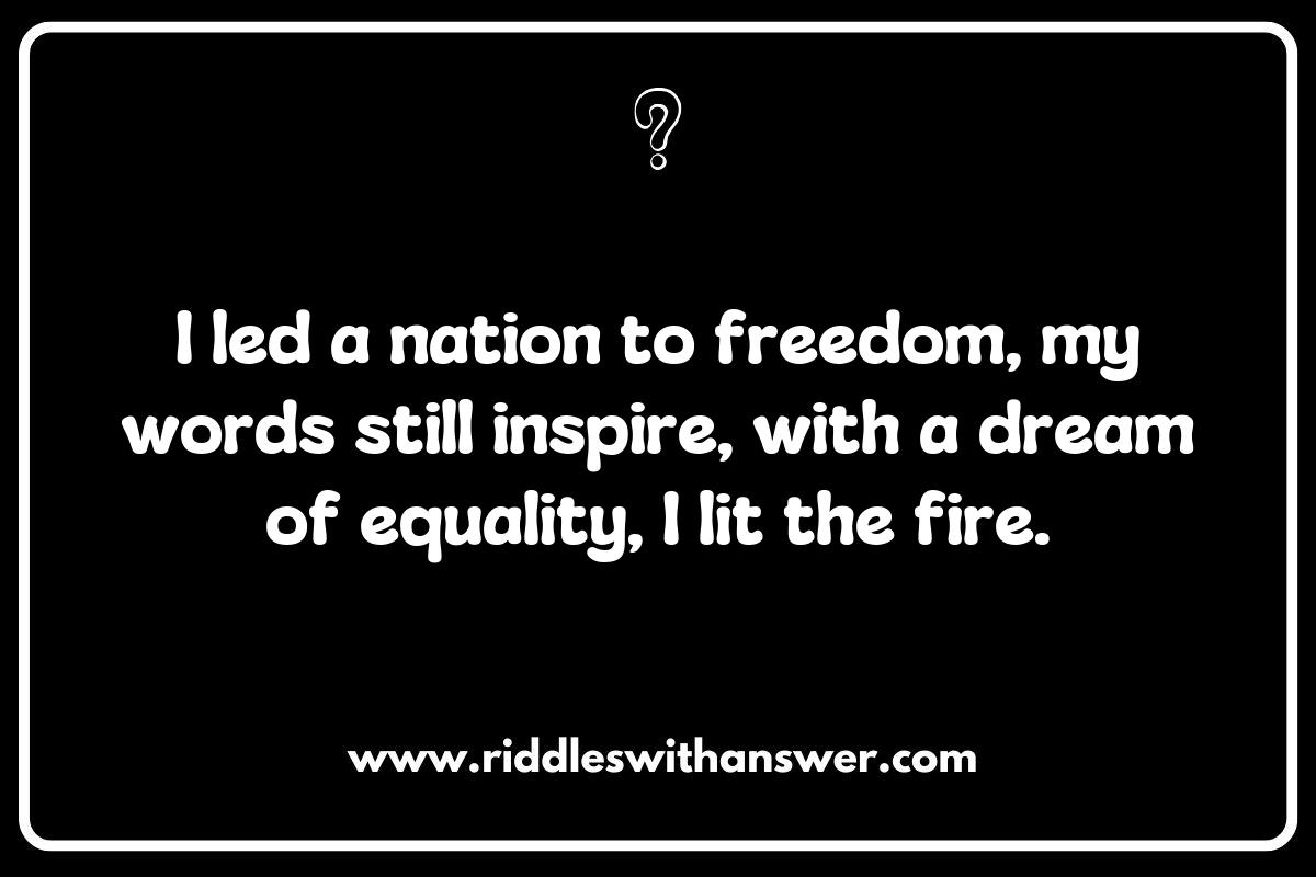 Political Leaders in Historical Figures Riddles: Guess the Visionary Political Leaders in Historical Figures Riddles: Guess the Visionary