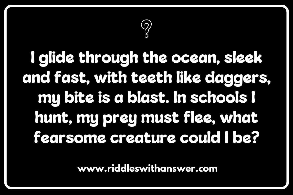 Predators and Prey: Exciting Marine Ecosystem Riddles to Solve Predators and Prey: Exciting Marine Ecosystem Riddles to Solve