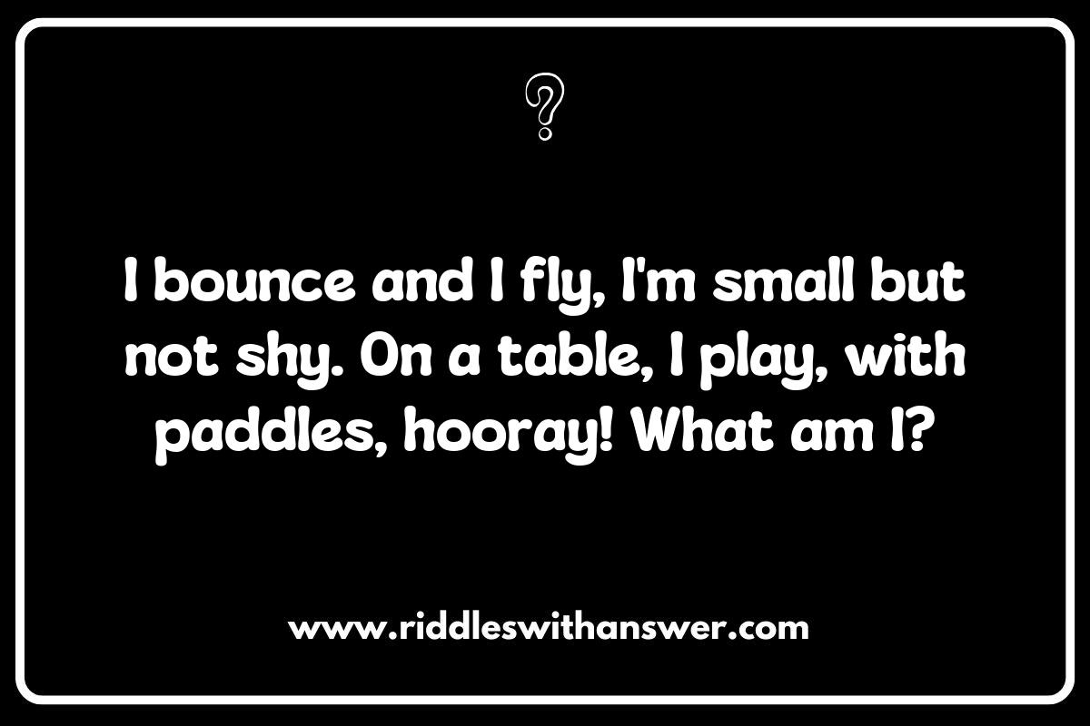 Rallying for Answers: Interactive Table Tennis Riddles for Parties Rallying for Answers: Interactive Table Tennis Riddles for Parties
