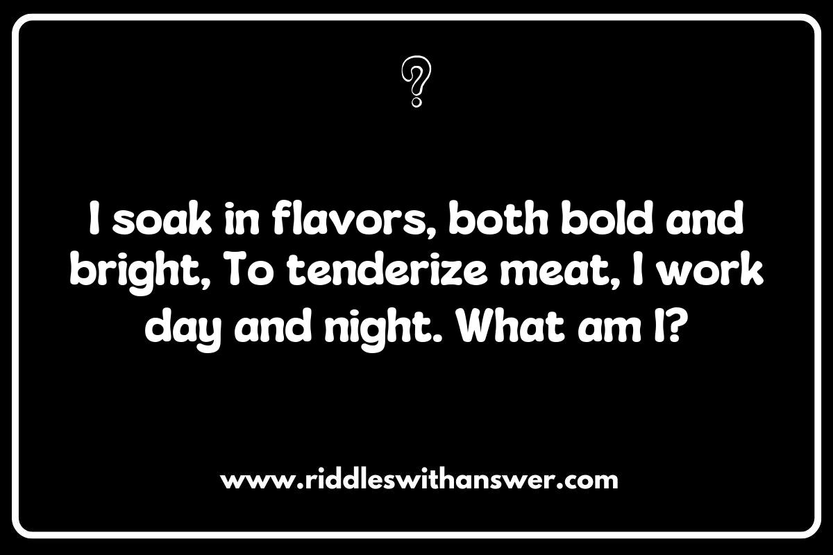 Riddles About Food Preparation Techniques: Marinating the Mystery Riddles About Food Preparation Techniques: Marinating the Mystery