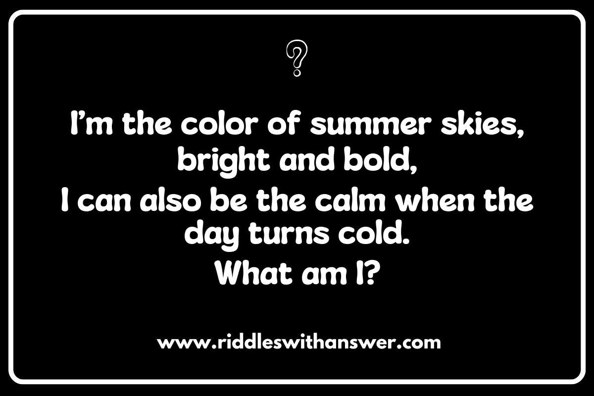 Seasonal Inspirations: Shades of Red and Blue Riddles for Every Time of Year Seasonal Inspirations: Shades of Red and Blue Riddles for Every Time of Year