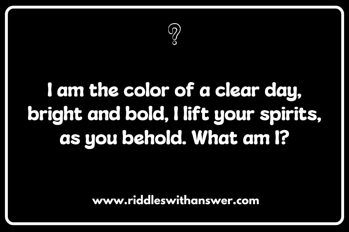 Sky Colors: Riddles that Reveal Nature's Palette Sky Colors: Riddles that Reveal Nature's Palette
