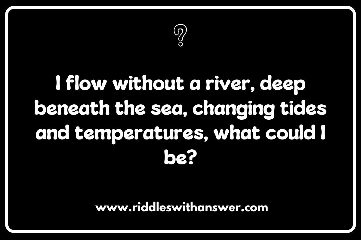 The Impact of Climate Change on Ocean Current Riddles and Their Ecosystems The Impact of Climate Change on Ocean Current Riddles and Their Ecosystems