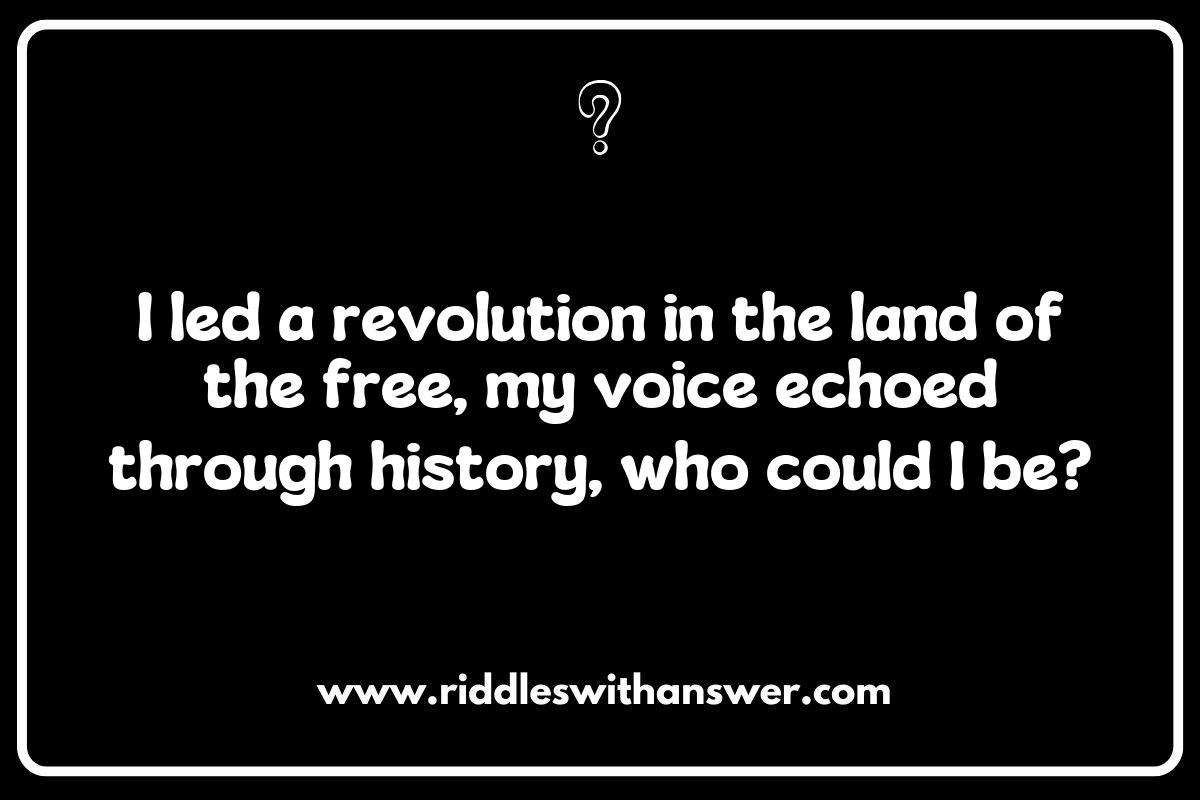 The Impact of Famous Revolutionaries Riddles on Historical Education The Impact of Famous Revolutionaries Riddles on Historical Education