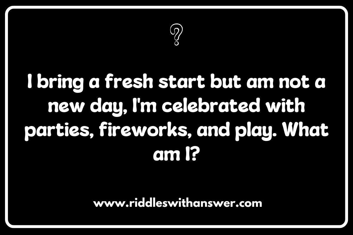 Themed New Year's Eve Riddles for a Festive Atmosphere Themed New Year's Eve Riddles for a Festive Atmosphere