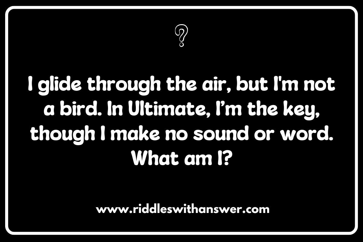 Ultimate Frisbee Riddles: A Perfect Icebreaker for New Players Ultimate Frisbee Riddles: A Perfect Icebreaker for New Players