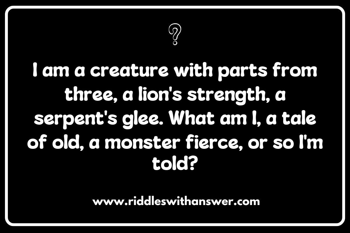 Understanding the Origins of Chimera Riddles: Mythology and Beyond Understanding the Origins of Chimera Riddles: Mythology and Beyond