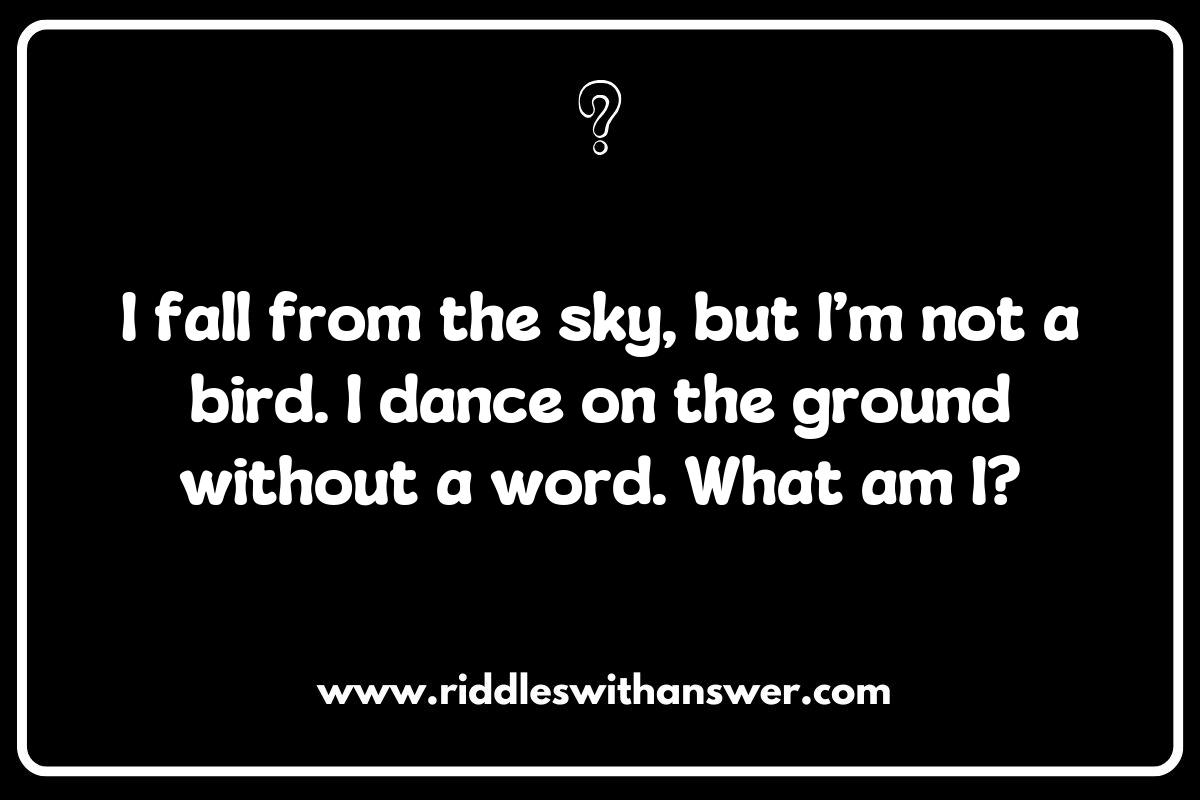 Whimsical Wonders: Riddles about Spring Showers for Kids Whimsical Wonders: Riddles about Spring Showers for Kids