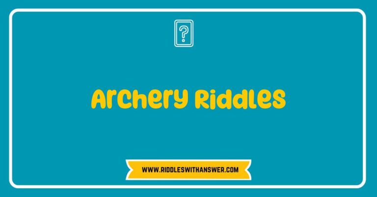 An engaging illustration of archery riddles featuring a colorful target board, arrows, and a thoughtful archer pondering over intriguing riddles about archery techniques, bow types, and aiming strategies, perfect for enhancing archery skills and knowledge through fun puzzles and brain teasers.