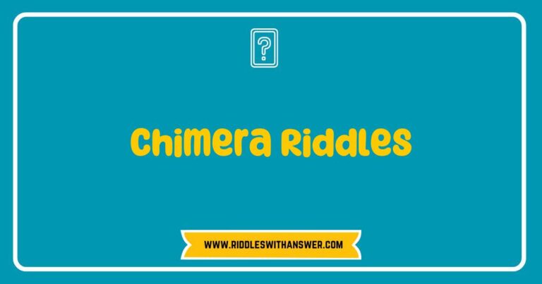 Intriguing Chimera Riddles illustrated with mythical creatures, featuring a lion's head, goat's body, and serpent's tail, enticing viewers to explore the mystery of Chimera in riddles and puzzles.