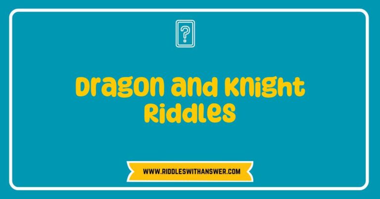 An imaginative illustration of a dragon and knight engaged in a riddle contest, featuring a majestic dragon with shimmering scales and a brave knight in shining armor. The scene captures the essence of 'Dragon and Knight Riddles,' showcasing the knight pondering a clever riddle about the dragon's fiery breath while