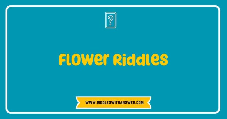 Colorful bouquet of flowers with a note featuring clever flower riddles, showcasing vibrant petals and greenery, ideal for enhancing creativity and fun in floral-themed games and educational activities.
