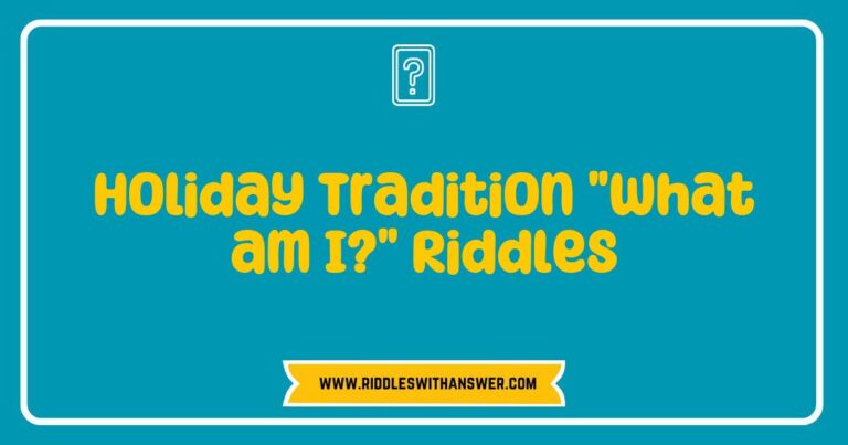 Alt text: A festive gathering featuring friends and family joyfully playing 'What am I?' riddles, a popular holiday tradition. The image captures participants guessing various holiday-themed riddles, such as 'I am red and green, found on a tree, what am I?' and 'I bring