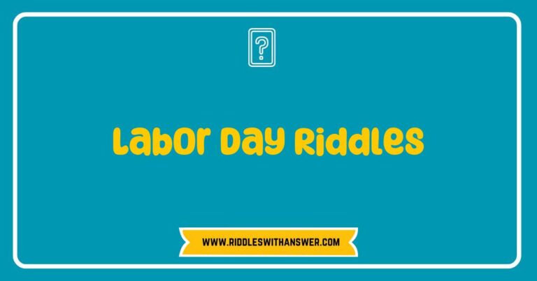 Colorful illustration of a festive Labor Day celebration featuring a group of friends solving fun Labor Day riddles, including questions about workers' rights and holiday traditions. The image captures laughter and camaraderie, highlighting the joy of sharing clever riddles that celebrate the spirit of Labor Day.