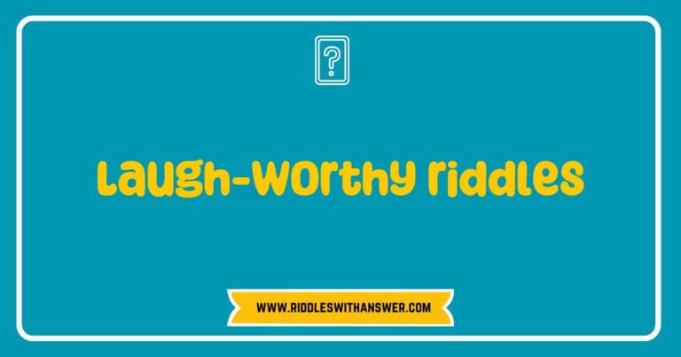 Colorful illustration featuring a collection of laugh-worthy riddles, including classic brain teasers like 'What has keys but can't open locks?' and 'I speak without a mouth and hear without ears. What am I?' The image captures the playful essence of riddles, showcasing whimsical fonts and cheerful graphics