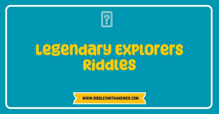 An intriguing illustration featuring legendary explorers, accompanied by a collection of challenging riddles inspired by their journeys. The image showcases iconic figures like Marco Polo and Christopher Columbus, surrounded by maps and nautical tools, inviting viewers to solve riddles that reveal their greatest adventures. Perfect for educational content about legendary explorers and