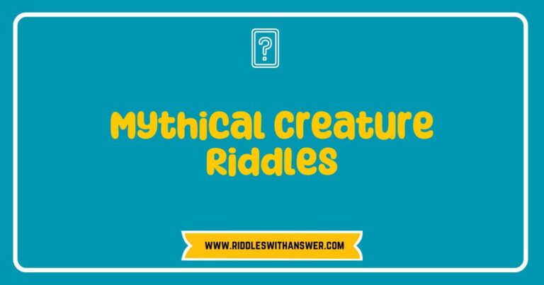 Intriguing image of a mythical creature surrounded by whimsical riddles, showcasing a dragon, unicorn, and phoenix. The enchanting scene features vibrant colors and fantastical elements, inviting viewers to solve riddles about legendary creatures. Explore the magic of mythical creature riddles that spark imagination and curiosity.