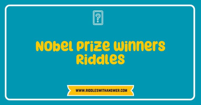 Intriguing collection of riddles inspired by Nobel Prize winners, featuring clever wordplay and thought-provoking questions that challenge the mind. Each riddle highlights the achievements of renowned laureates, celebrating their contributions to literature, peace, chemistry, and physics. Perfect for trivia lovers and education enthusiasts, these